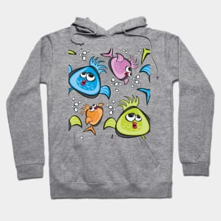 Multicolour Fish Hoodie